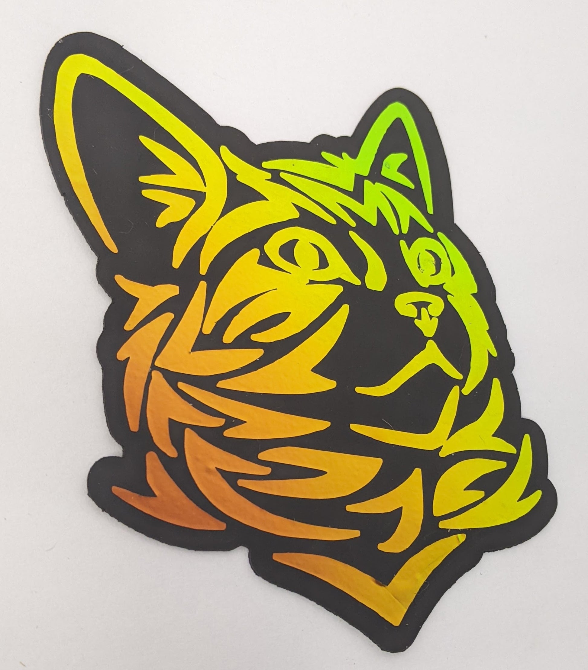 Cat Holographic Car Magnet - Made By Scratch Crafts