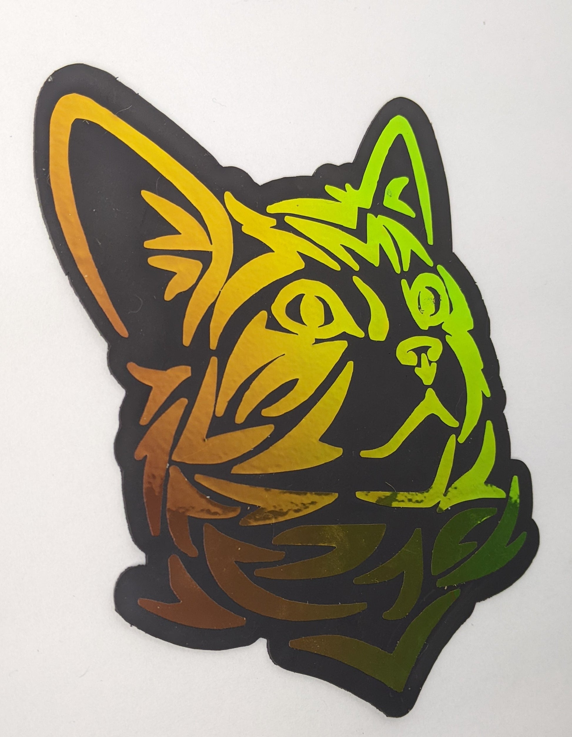 Cat Holographic Car Magnet - Made By Scratch Crafts