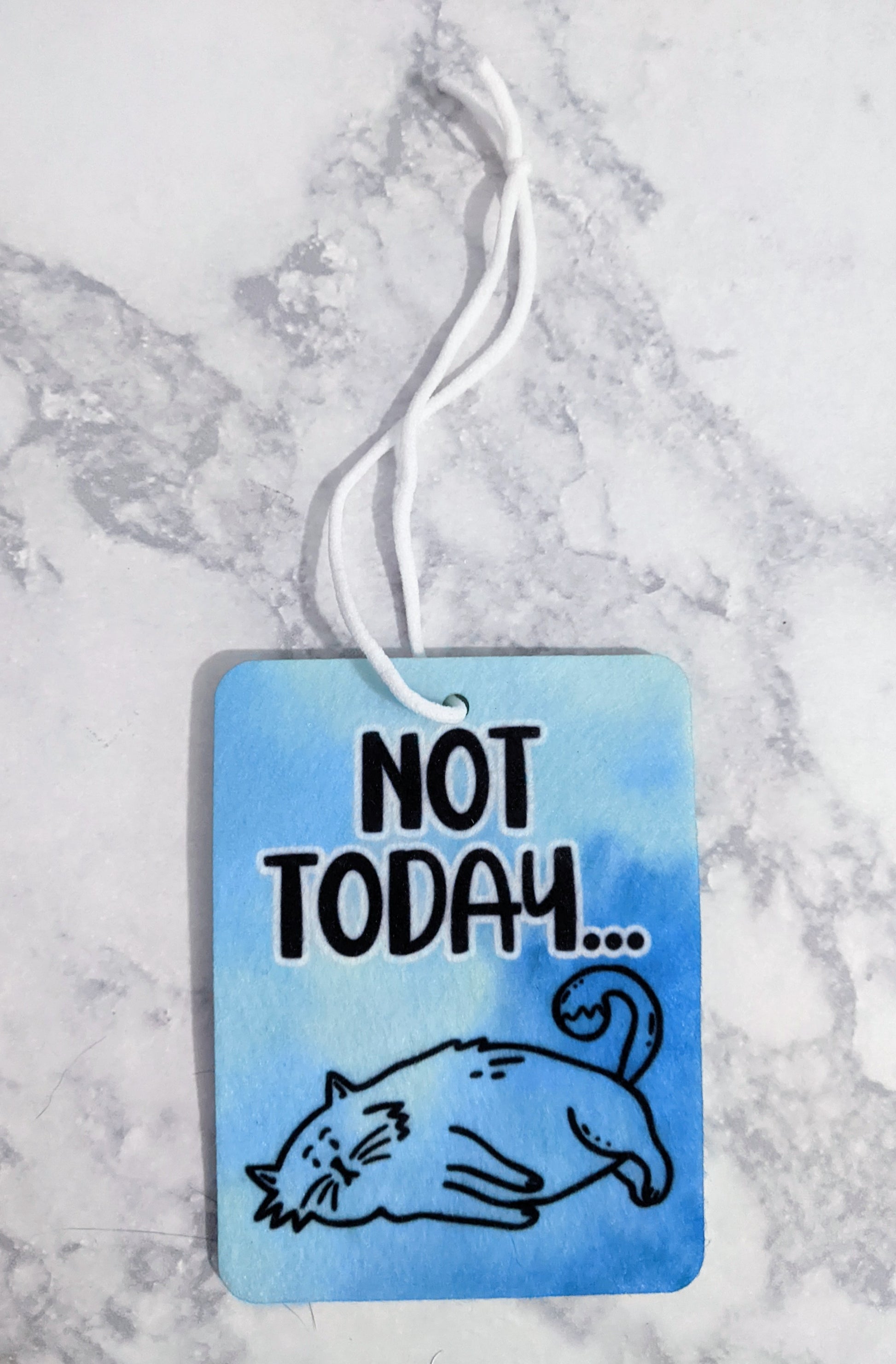 Not Today Cat Air Freshener - Made By Scratch Crafts