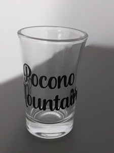 Pocono Mountains shot glass