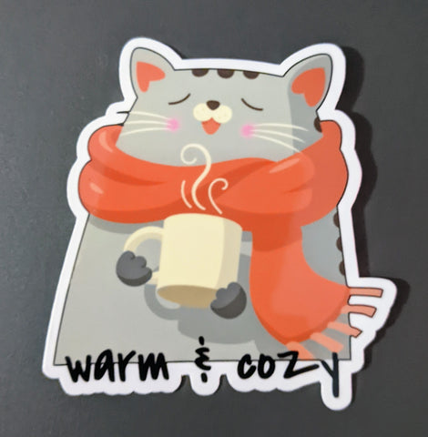 Warm & Cozy sticker