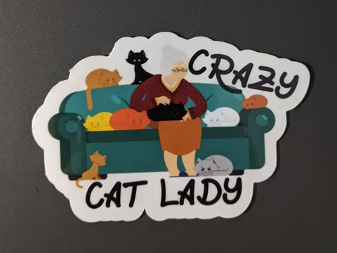 Crazy Cat Lady sticker