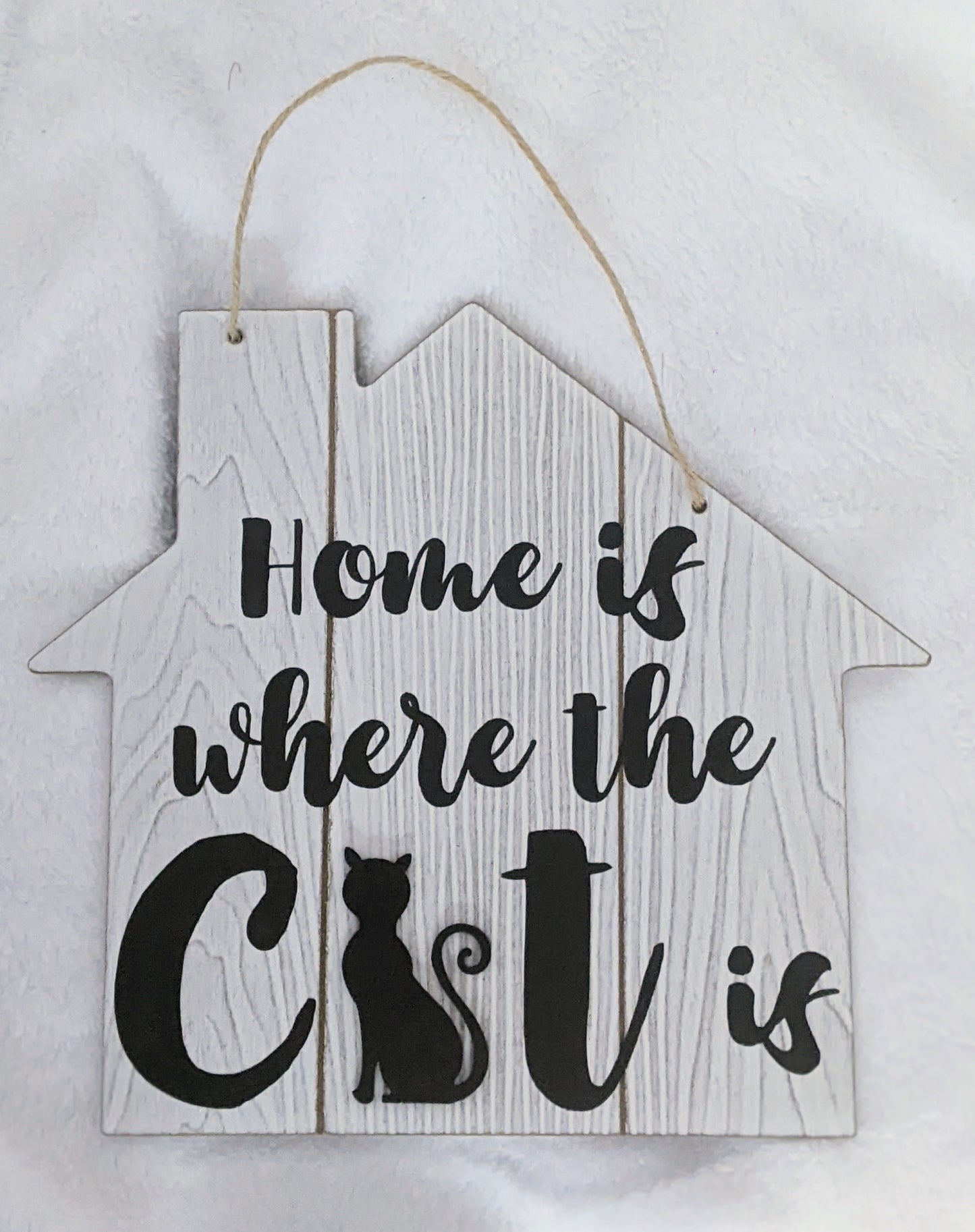 Home is where the cat is Sign - Made By Scratch Crafts