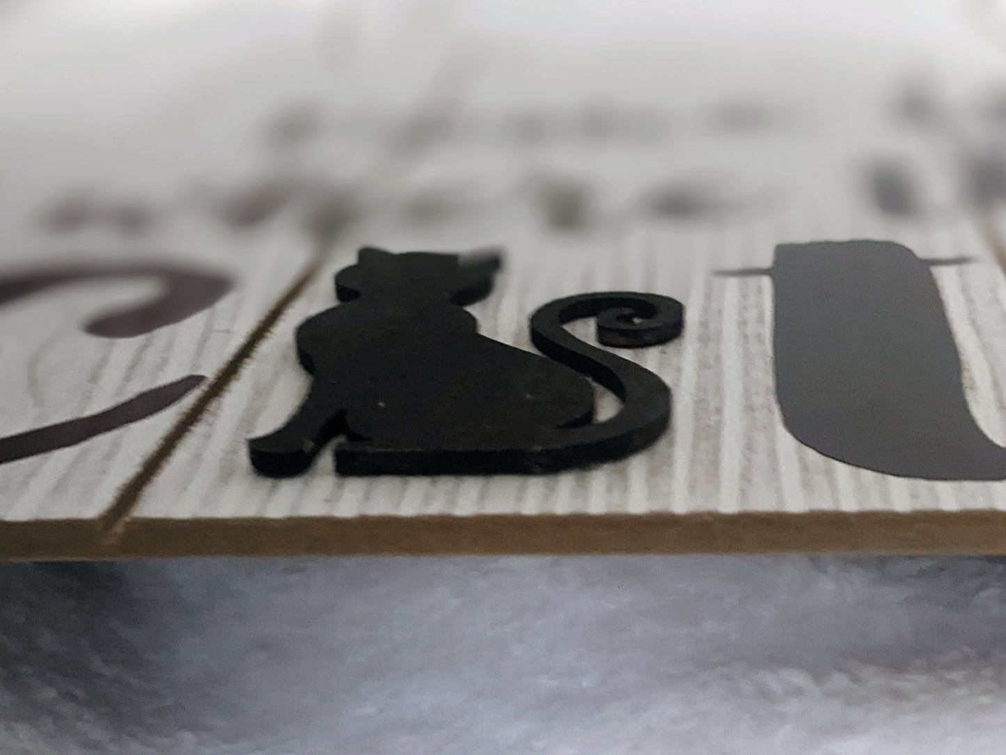 Home is where the cat is Sign - Made By Scratch Crafts