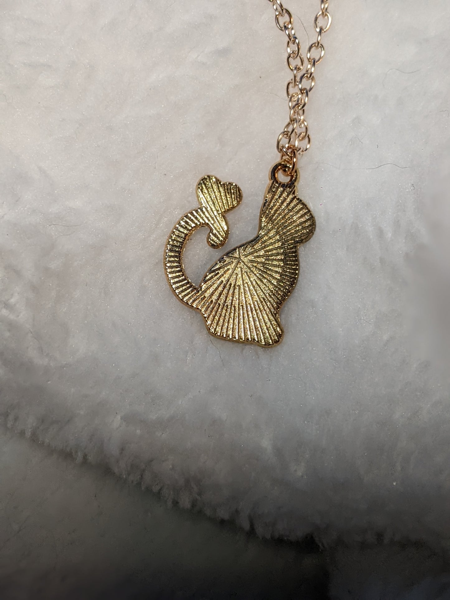 Black Cat Love necklace - Made By Scratch Crafts