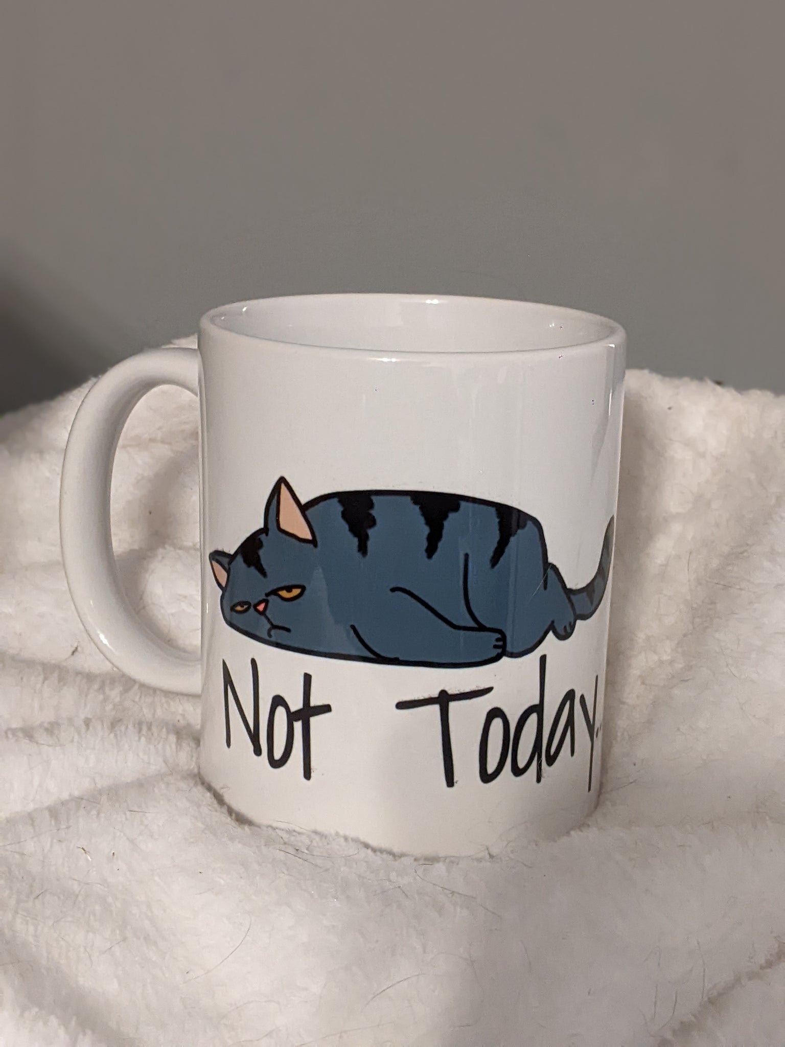 Not Today cat mug