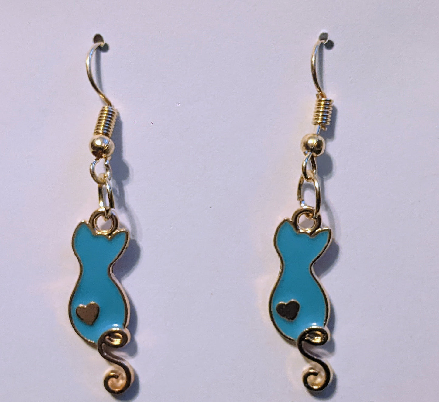 Cat Love Earrings - Made By Scratch Crafts