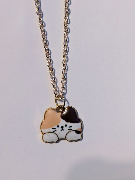 Cute Cat Face necklace - Made By Scratch Crafts