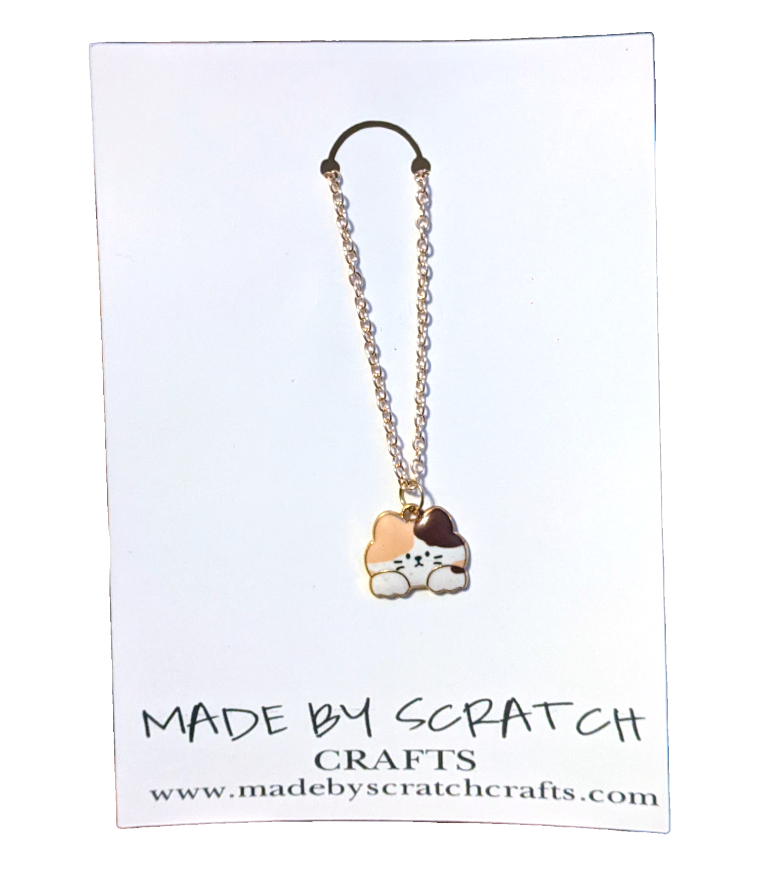 Cute Cat Face necklace - Made By Scratch Crafts