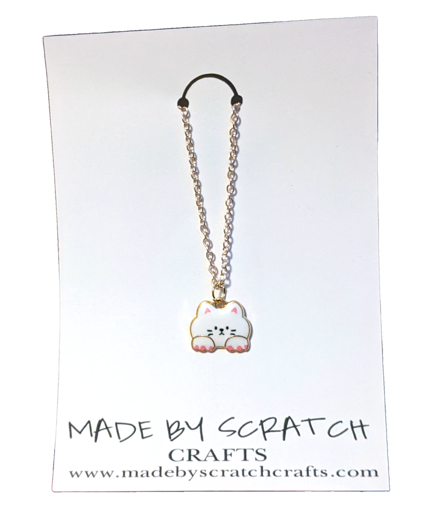 Cute Cat Face necklace - Made By Scratch Crafts