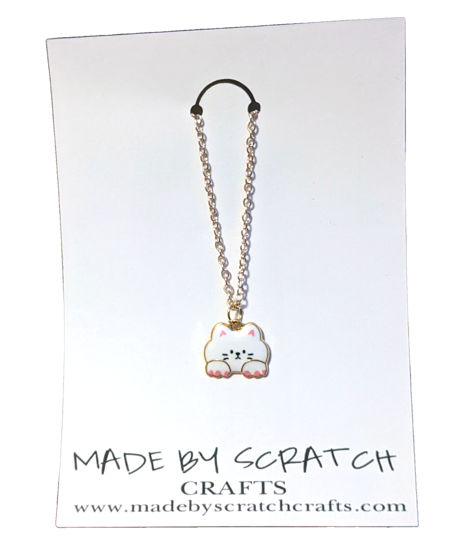 Cute Cat Face necklace - Made By Scratch Crafts