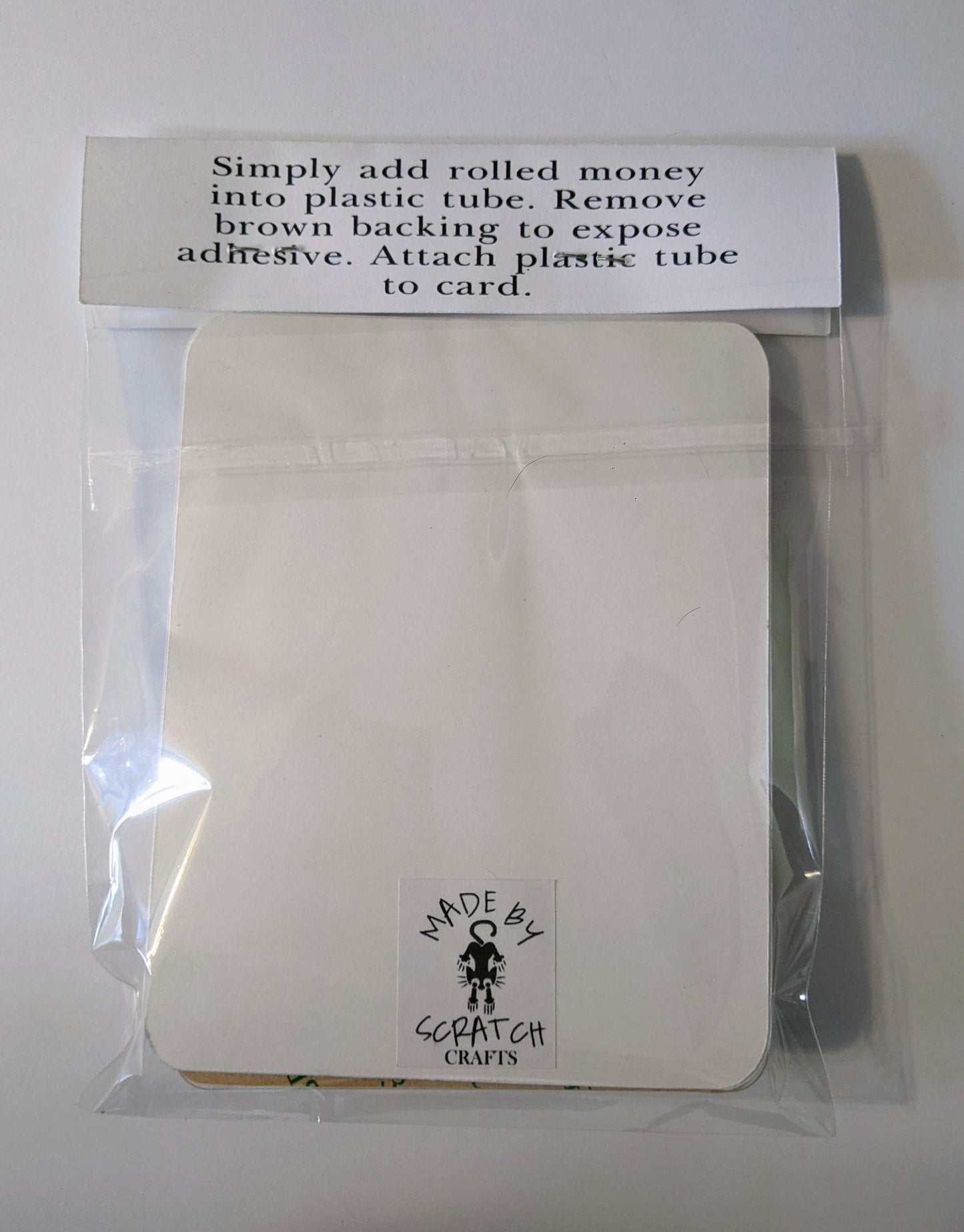 Happy Birthday cat money holder card - Made By Scratch Crafts