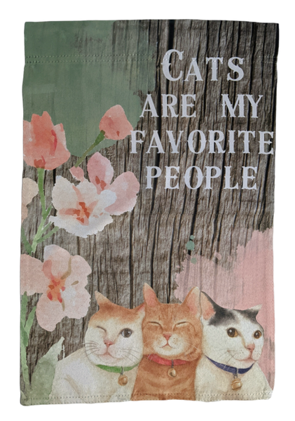 Cats are my Favorite People garden flag