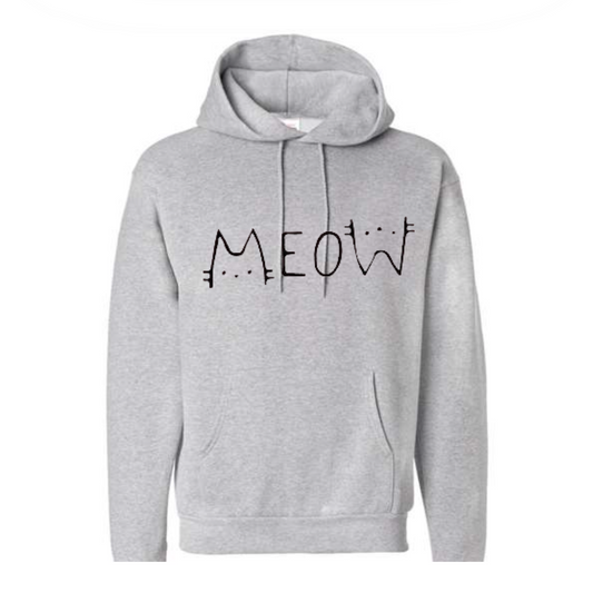 MEOW Hoodie - Made By Scratch Crafts