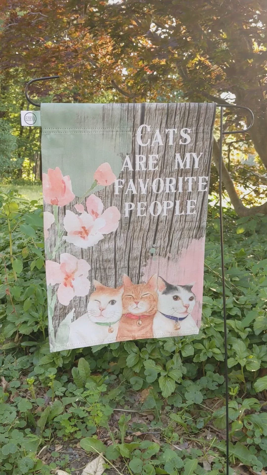 Cats are my Favorite People garden flag